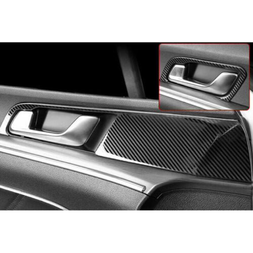 for Kia K5 2021-2023 Carbon Color Steel Inner Door Handle Bowl Frame Cover Trim