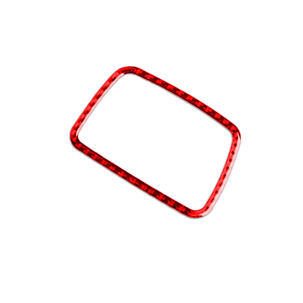 Red Carbon Fiber Ashtray Decorative Cover Trim for BMW 5 Series F10 2011-2017