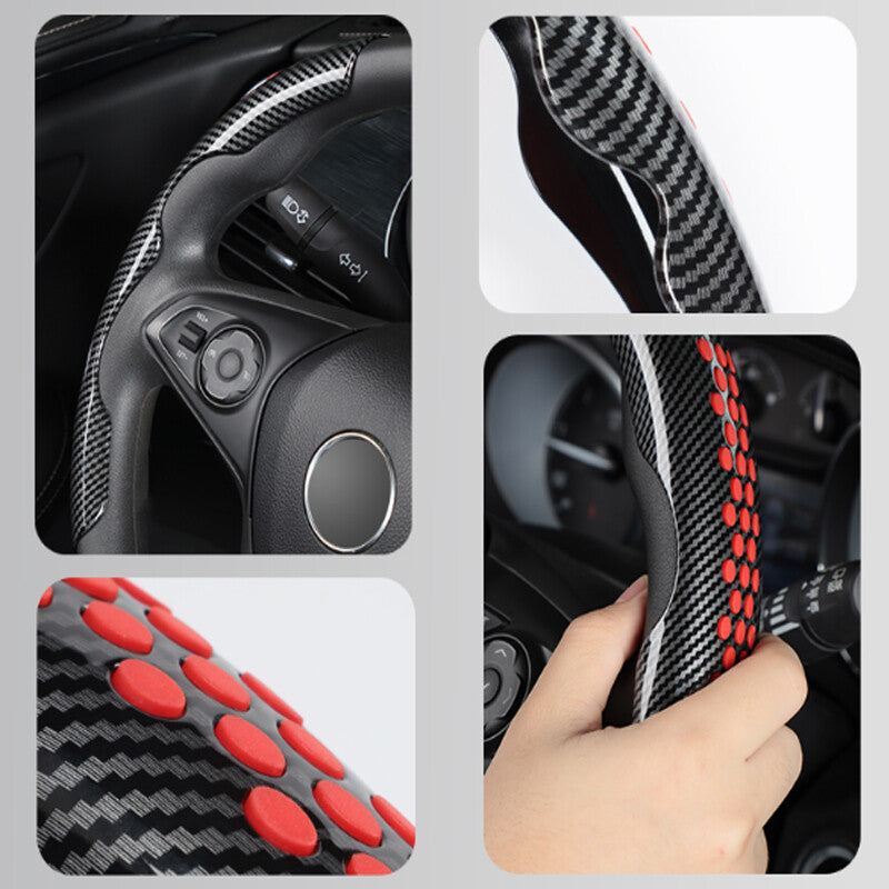 Carbon fiber automobile steering wheel booster sleeve automobile parts anti-skid