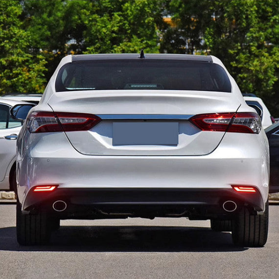 for Toyota for Camry 2018-24 Rear Bumper Fog lamp led brake light Kit Trim Refit 2x