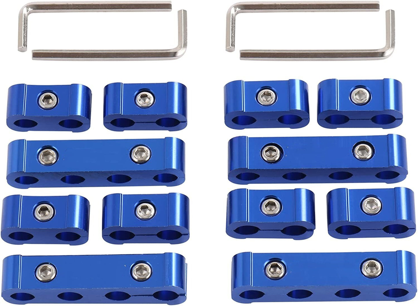 8P Spark Plug Wire Boot Heat Shield Protector Sleeve +12P Spark Plug Wire Holder