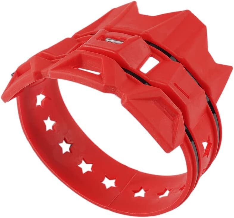 Red Universal Escape Tail Pipe Guard Compatible with for Honda CR 80R/85R/125R/250R