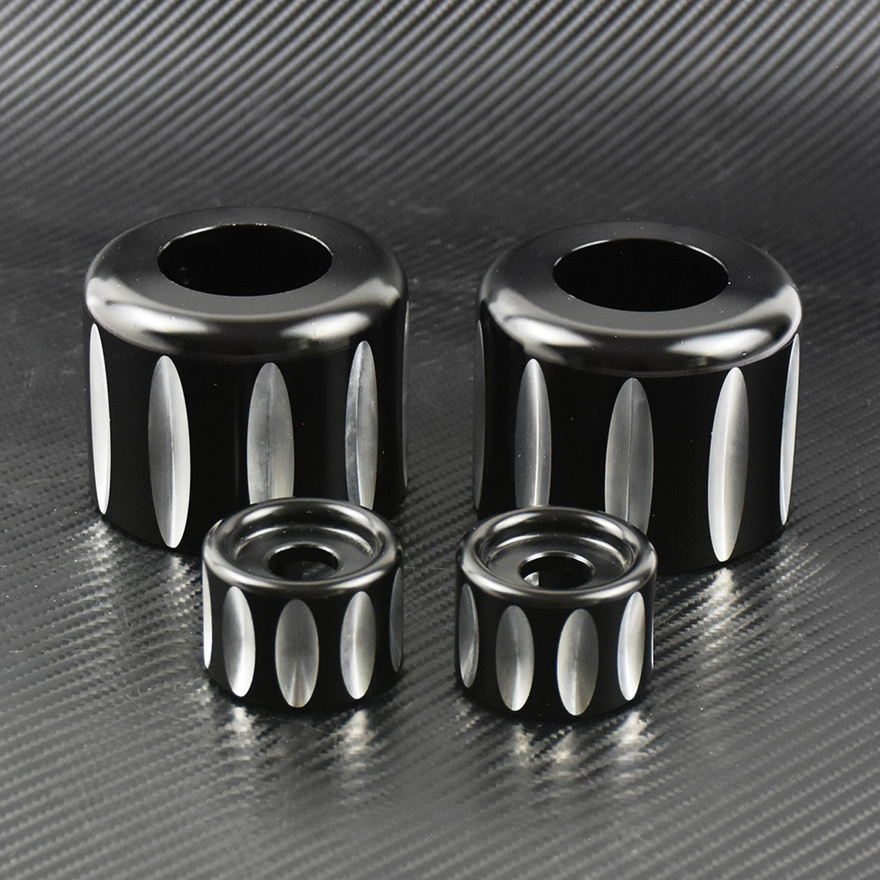 Rear Shock Lower Shock Top Mount Bolt Cover Fit for Harley Sportster 883 Black