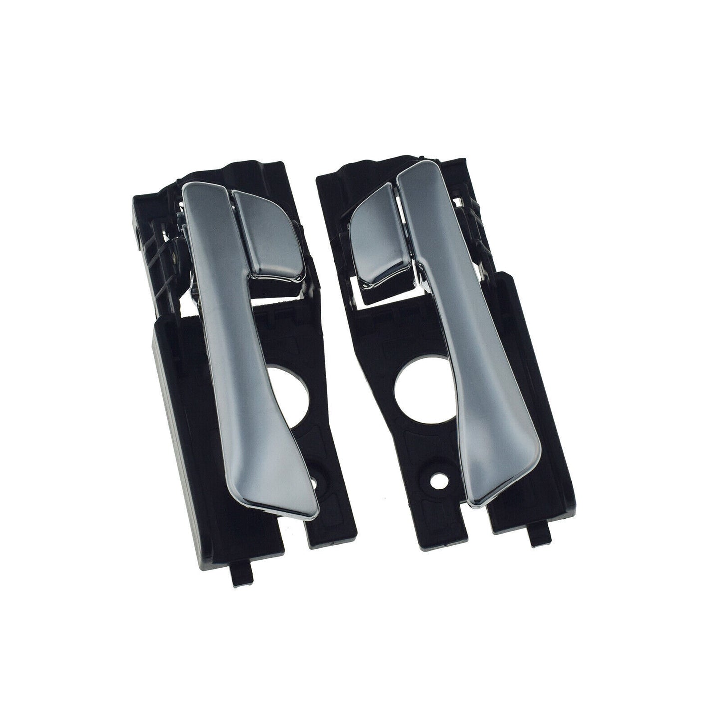 for Hyundai Accent 2012-2017 Rear Left Right Interior Door Handles Pair Chrome