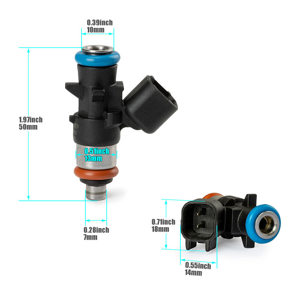 6 x Fuel Injectors 0280158233 For 11-19 for Chrysler for Dodge for Ram for Jeep 3.6 V6