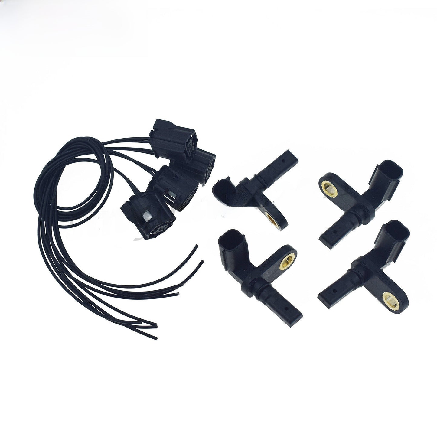For 07-17 for Toyota Sequoia Tundra Front Rear LH RH ABS Wheel Speed Sensor +4x Plug