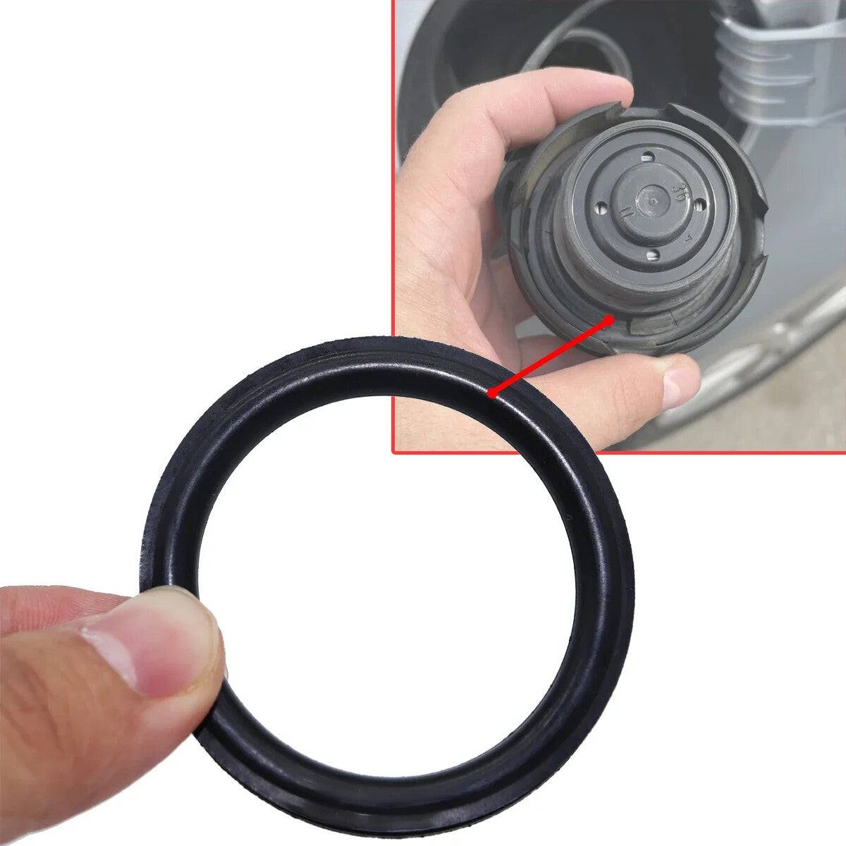 for VW for Golf MK2 MK3 MK4 Fuel Cap Seal Retaining Band Tether Cord Strap Rubber