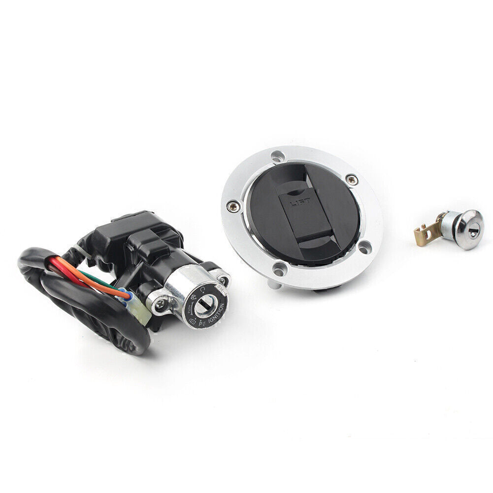 Ignition Switch Fuel Gas Tank Cap Lock Key Set Fit for Suzuki GSXR600 750 1000 SV650