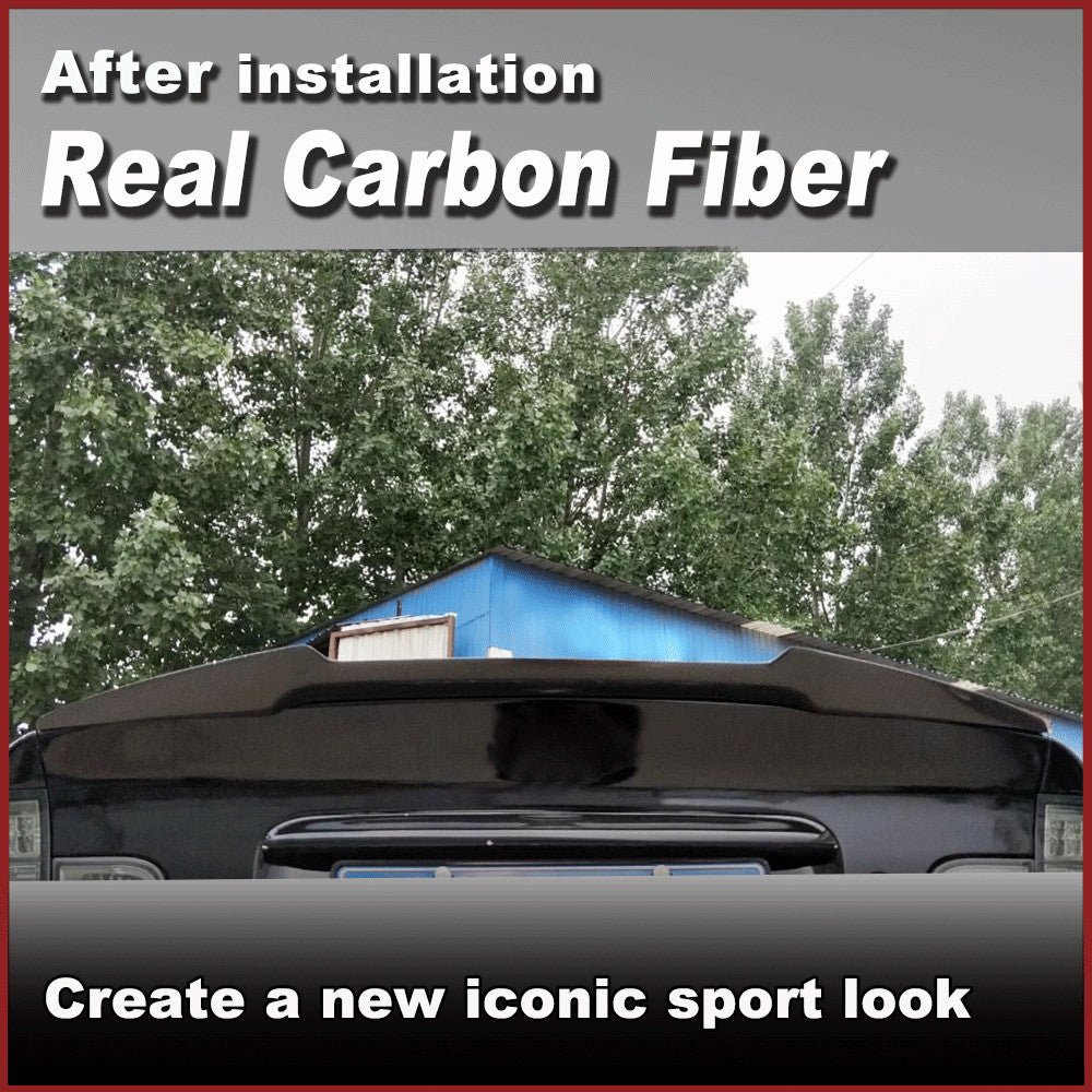 Fit for BMW 3 series E46 Sedan 1998-2005 REAL Carbon Rear Boot Trunk Lip Spoiler