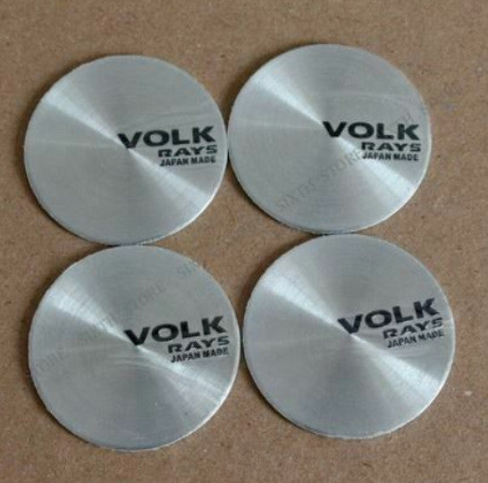4x60mm Weds Sport Black Chrome Edge Covers, Decal Badges, Wheel Center Covers, Hub Covers