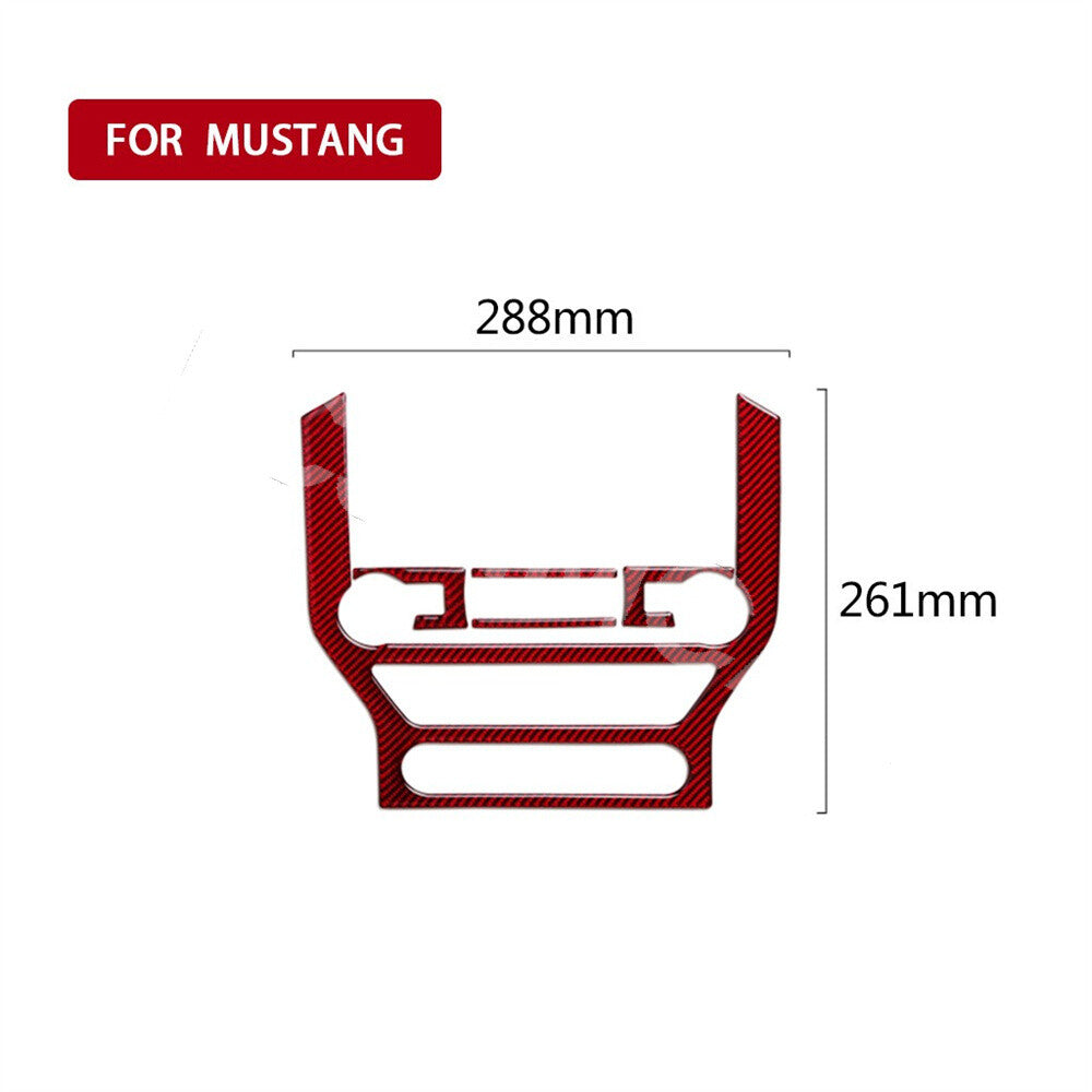 CD Panel Cover Trim Sticker Interior Decor Fit for ford for Mustang 2015-2019 GT V8