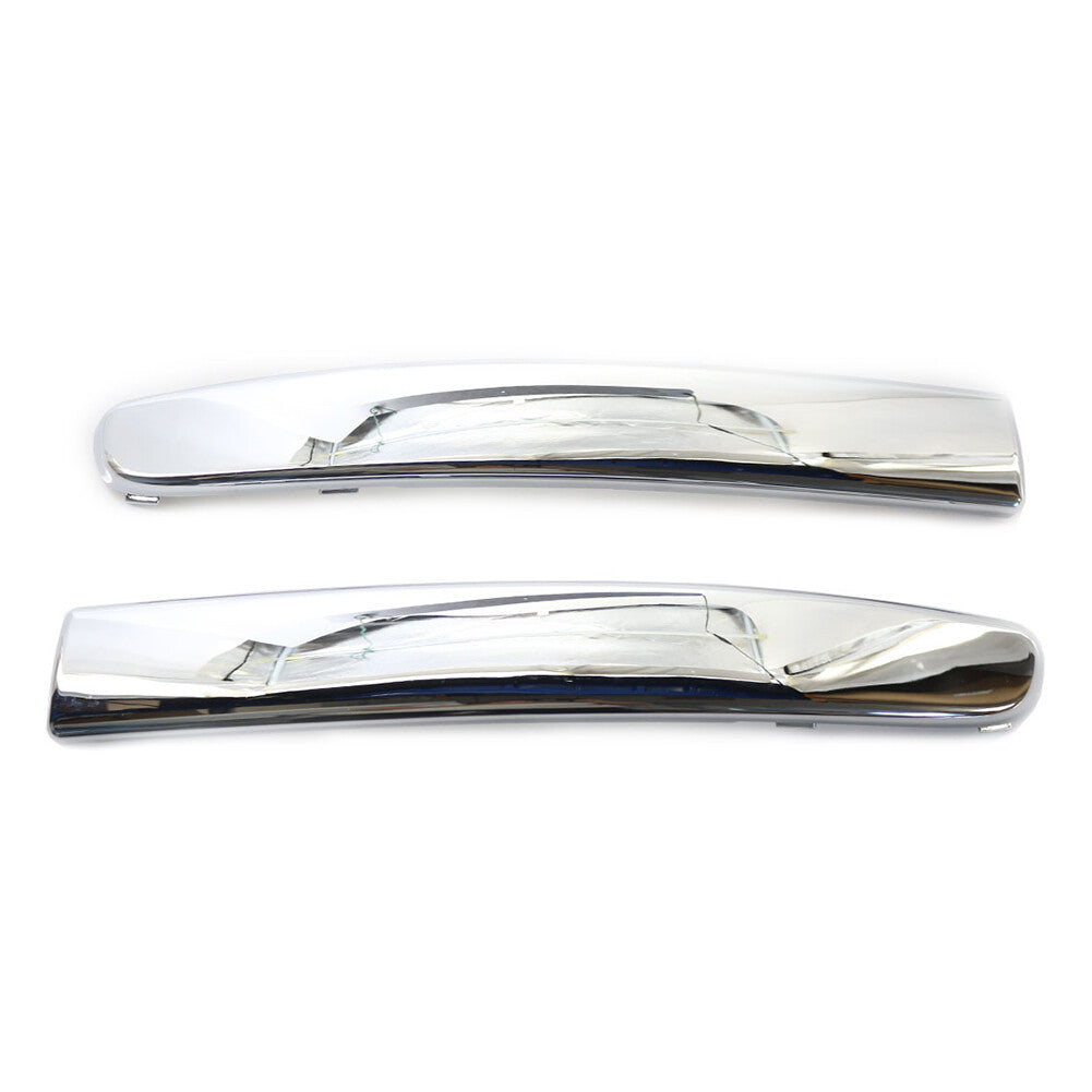 2pcs Front Bumper Moulding Trim Left Right Set Chrome for FIAT 500 2007-2015