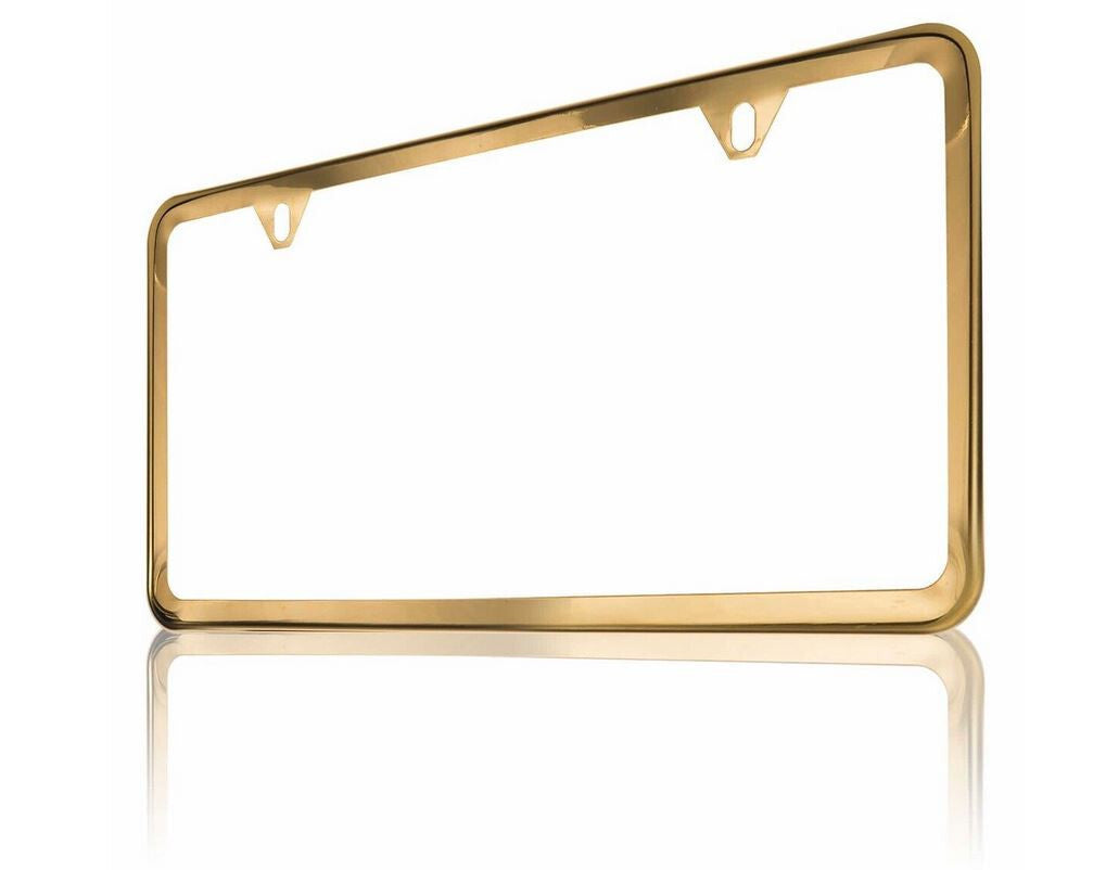 1 piece of car license plate frame cover cap rear boot trunk gold suitable for ford new products
