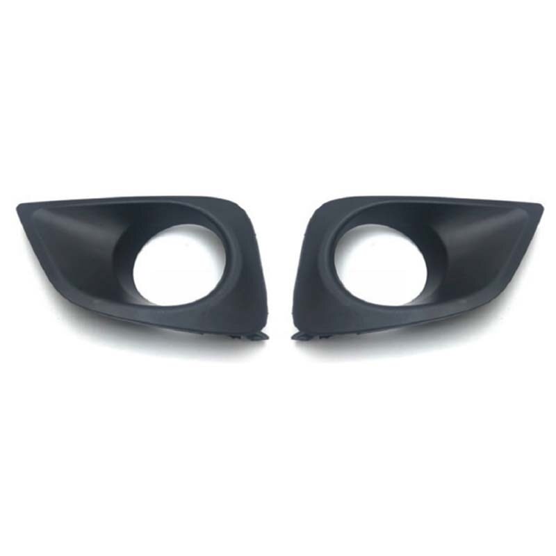 A pair of front bumper fog light grilles are suitable for Toyota Vios/Yaris sedans from 2013 to 2017.