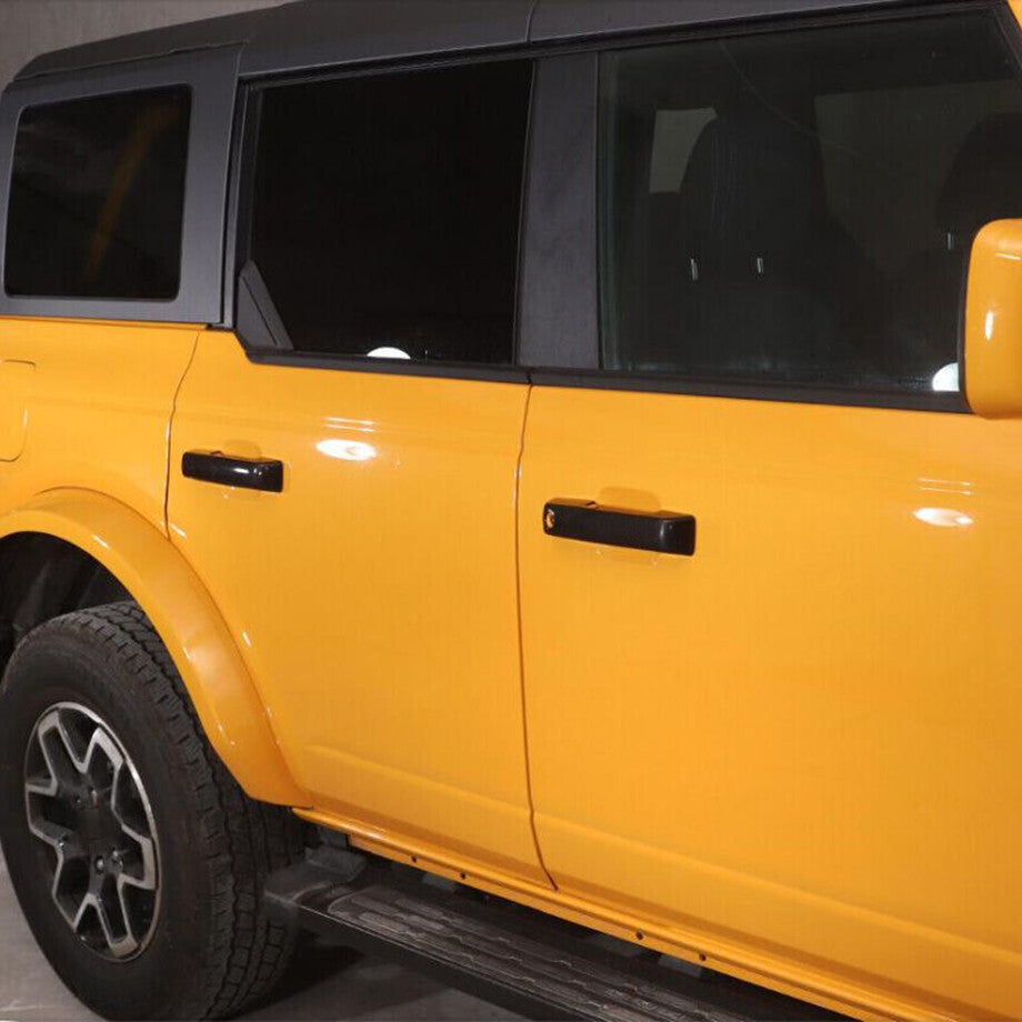 For 2021-2024 for ford Bronco Gloss Black Side Door Handle & Rear Handle Cover Trim
