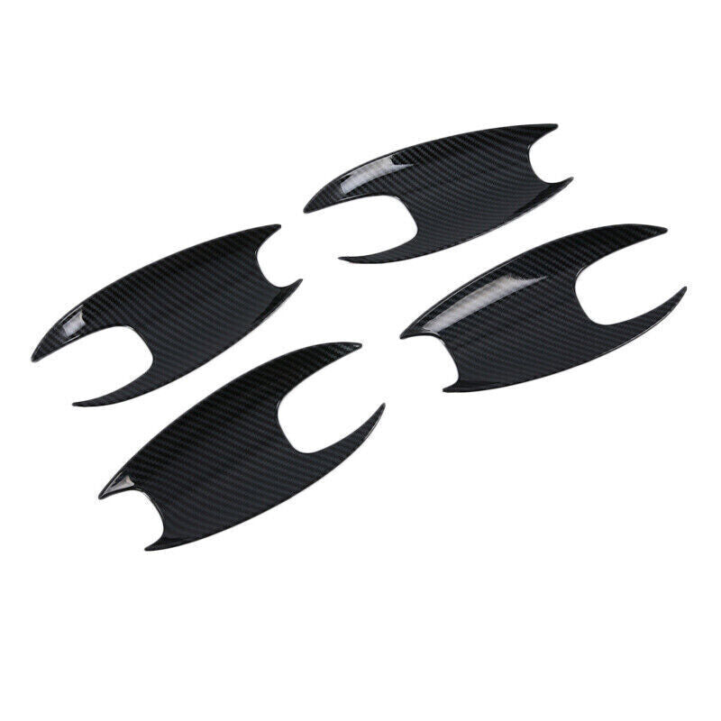 Carbon Fiber 4PCS Exterior Door Handle Bowl Cover Trim for BMW X3 G01 2018-2022