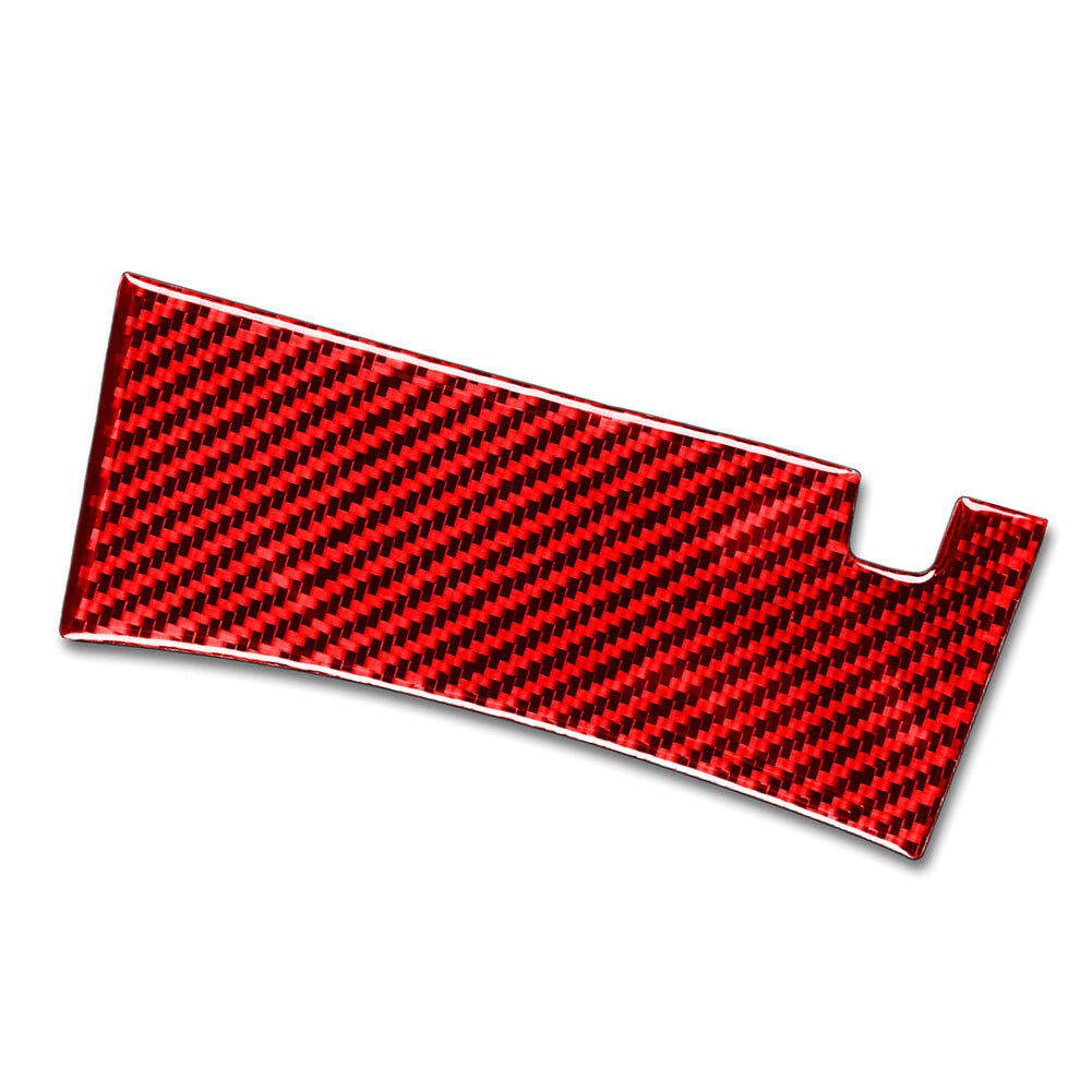 Red Carbon Fiber Central Armrest Lower Panel Cover Trim for Honda Accord 2013-17