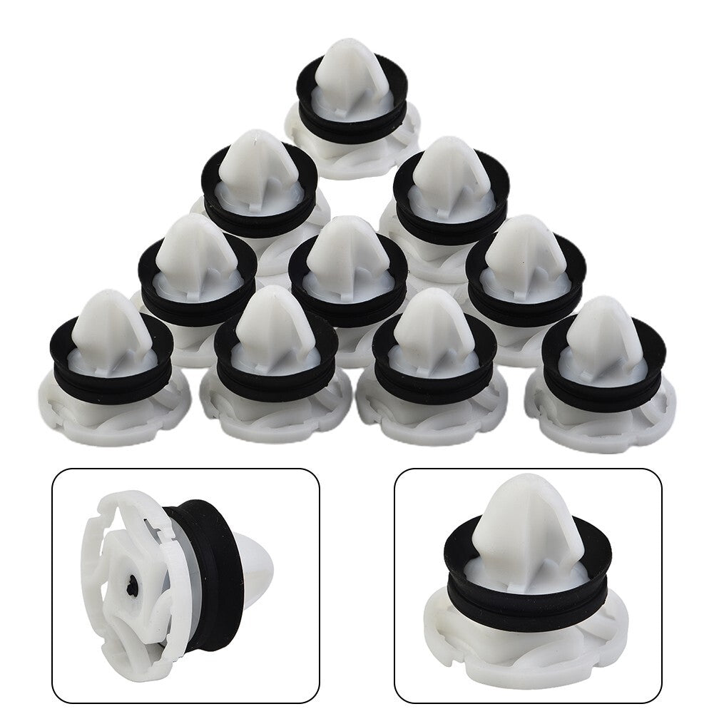 10-Pack Door Decorative Panel Mounting Clips, Nylon White, Suitable for (7703077476)