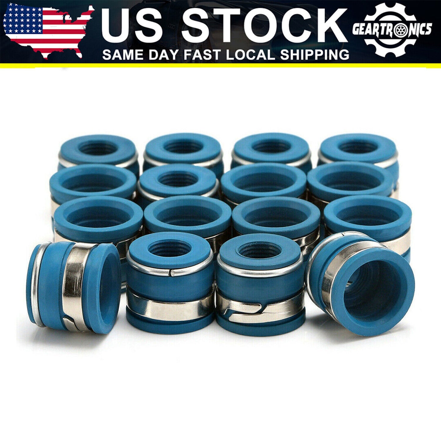 SBC for Chevy for Chevrolet Small Block Performance VITON Valve Stem Seal -Set of 16