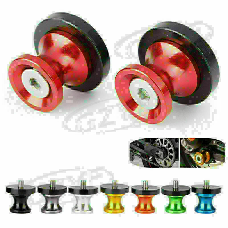 For Daytona 675 2006 2007 2008 2009 2010 6mm Swingarm Spools Sliders