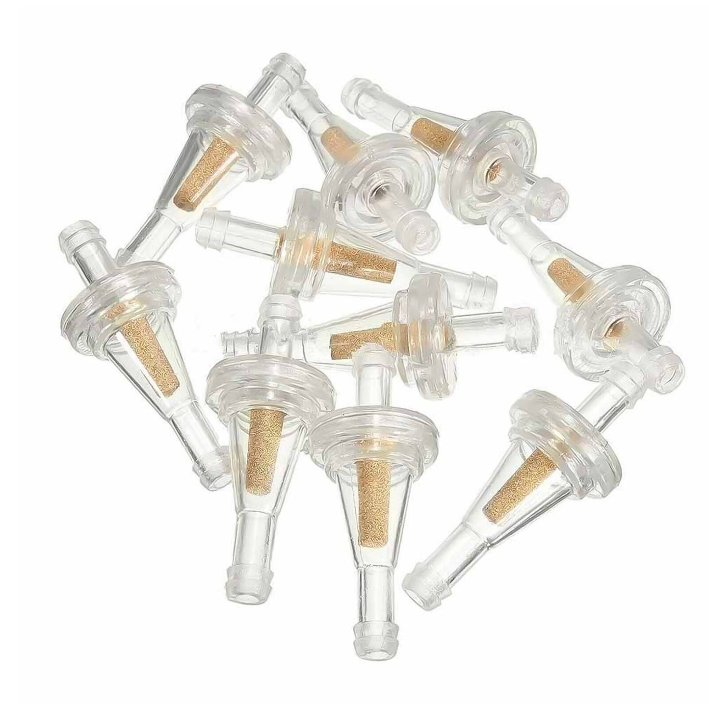 10x 1/4in 6mm Inline Gas Fuel Filter Universal for Motorcycle Dirt Bike ATV UTV