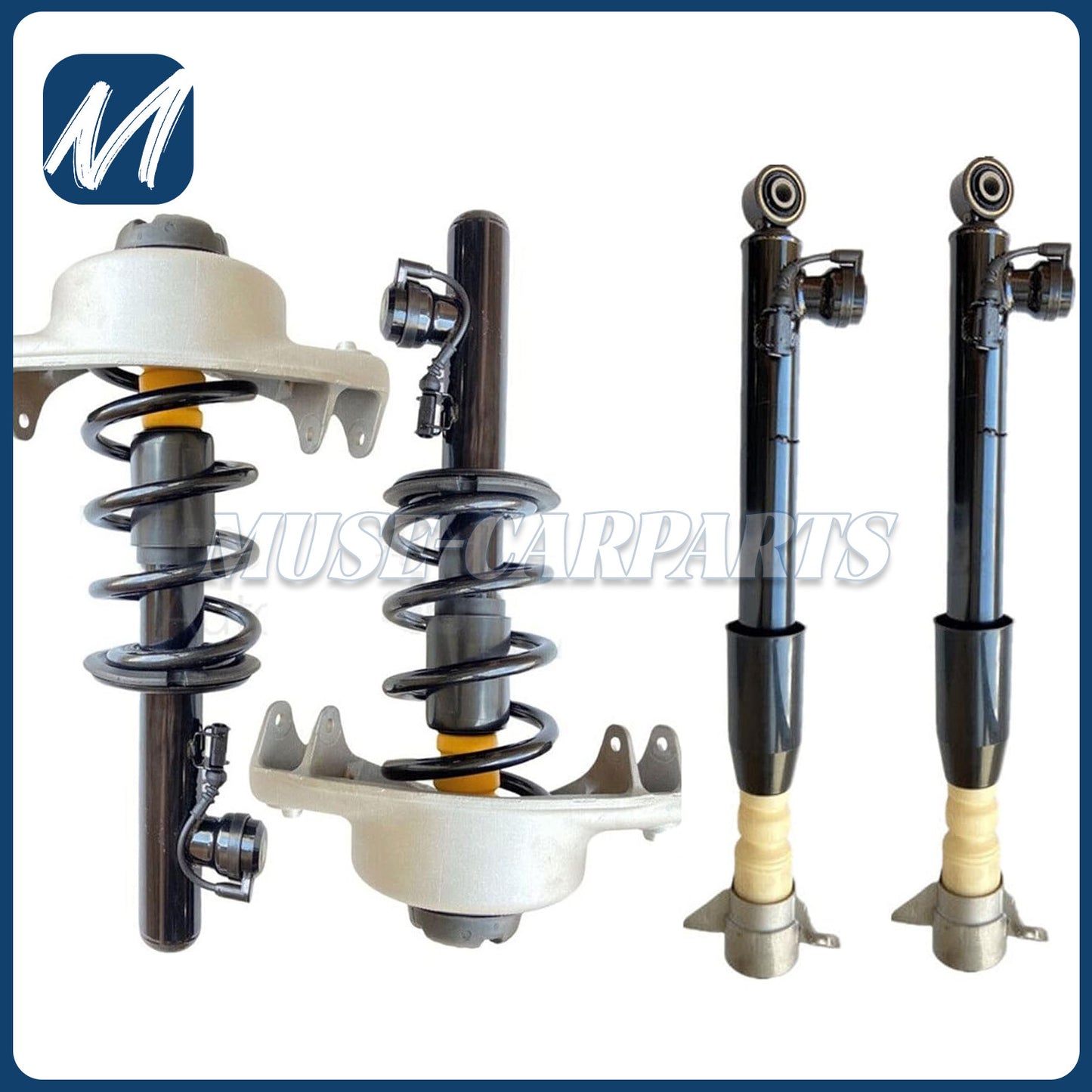 Suitable for Volkswagen for Tiguan 2018-23 and for Audi Q3 2019-23 2.0L, 1 pair of front LH right-hand shock absorbers (Assys-).