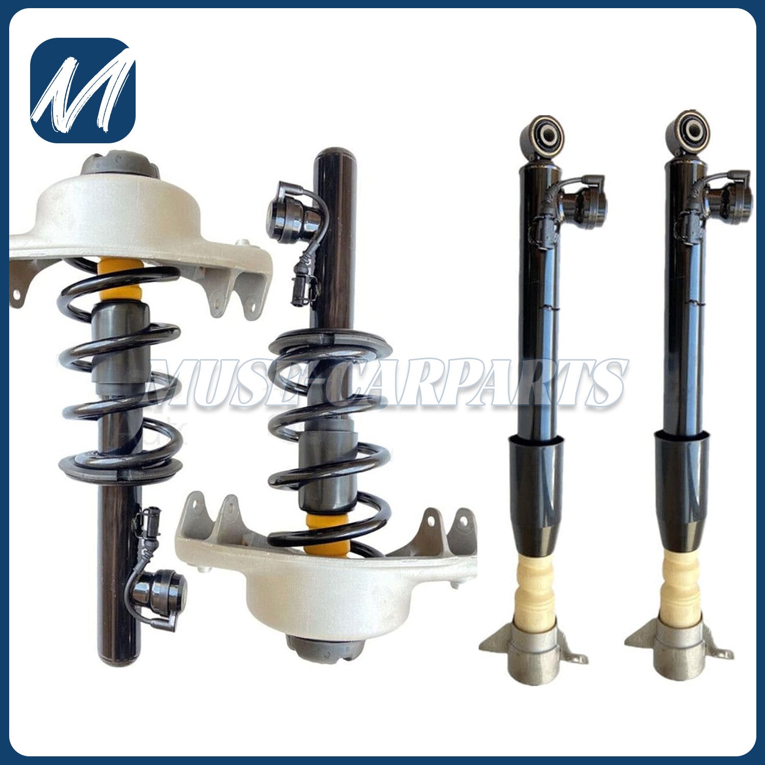 Suitable for Volkswagen for Tiguan 2018-23 and for Audi Q3 2019-23 2.0L, 1 pair of front LH right-hand shock absorbers (Assys-).