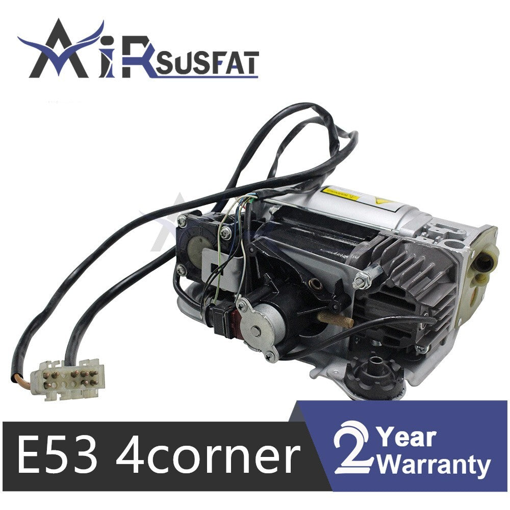for BMW E39 / X5 E53 4corner Air Suspension Compressor Pump W/ Valve Block 00-06