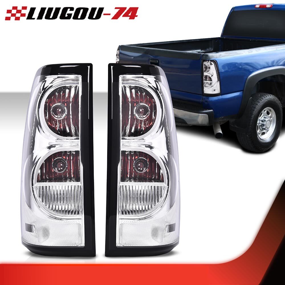 Suitable for 2003-2006 for Chevrolet silver delivery replacement taillights, 1 pair, red/clear.