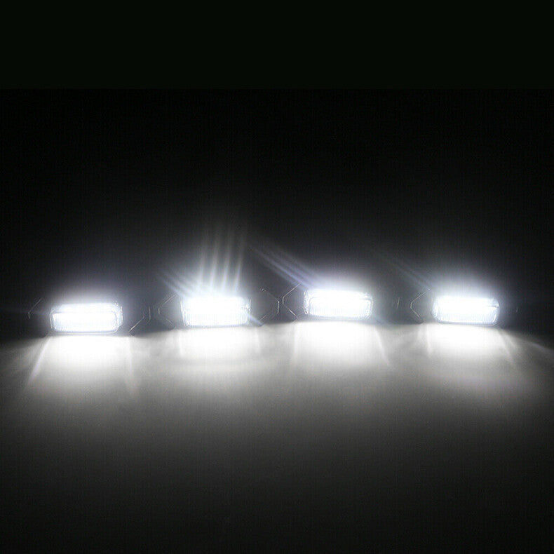 for Hyundai Palisade 2020-23 Style White LED Lamps Front Grill Lights Kit