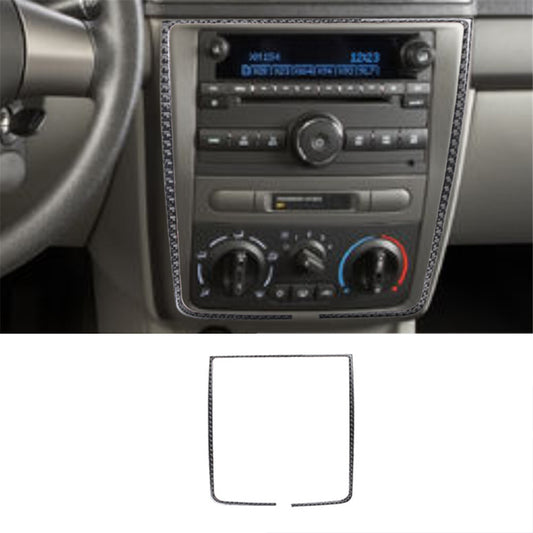 Center Control Outer Frame Trim Cover Carbon Fiber for Chevrolet COBALT 2005-10