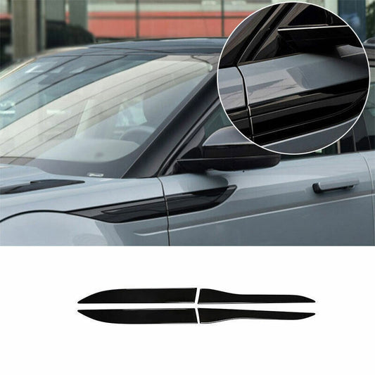 4X Glossy Black Side Vent Fender Flank Cover Trim for Range Rover Evoque 2020-25