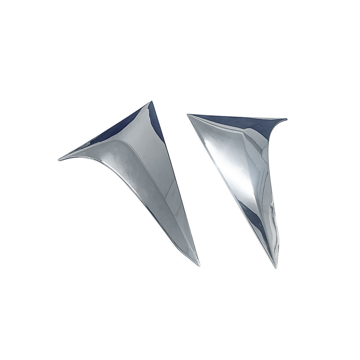 Chrome Rear Window Trim Panel Tail Triangle Covers for Honda HR-V HRV 2023-2024