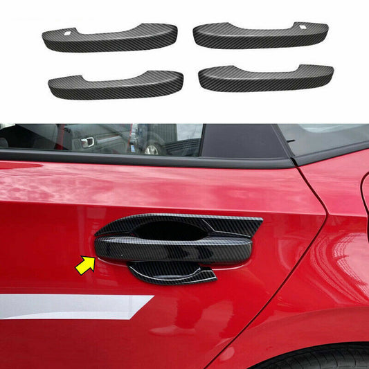 for Honda for Civic 11th Gen 2022-2023 Carbon Fiber Exterior Door Handle Cover Trim