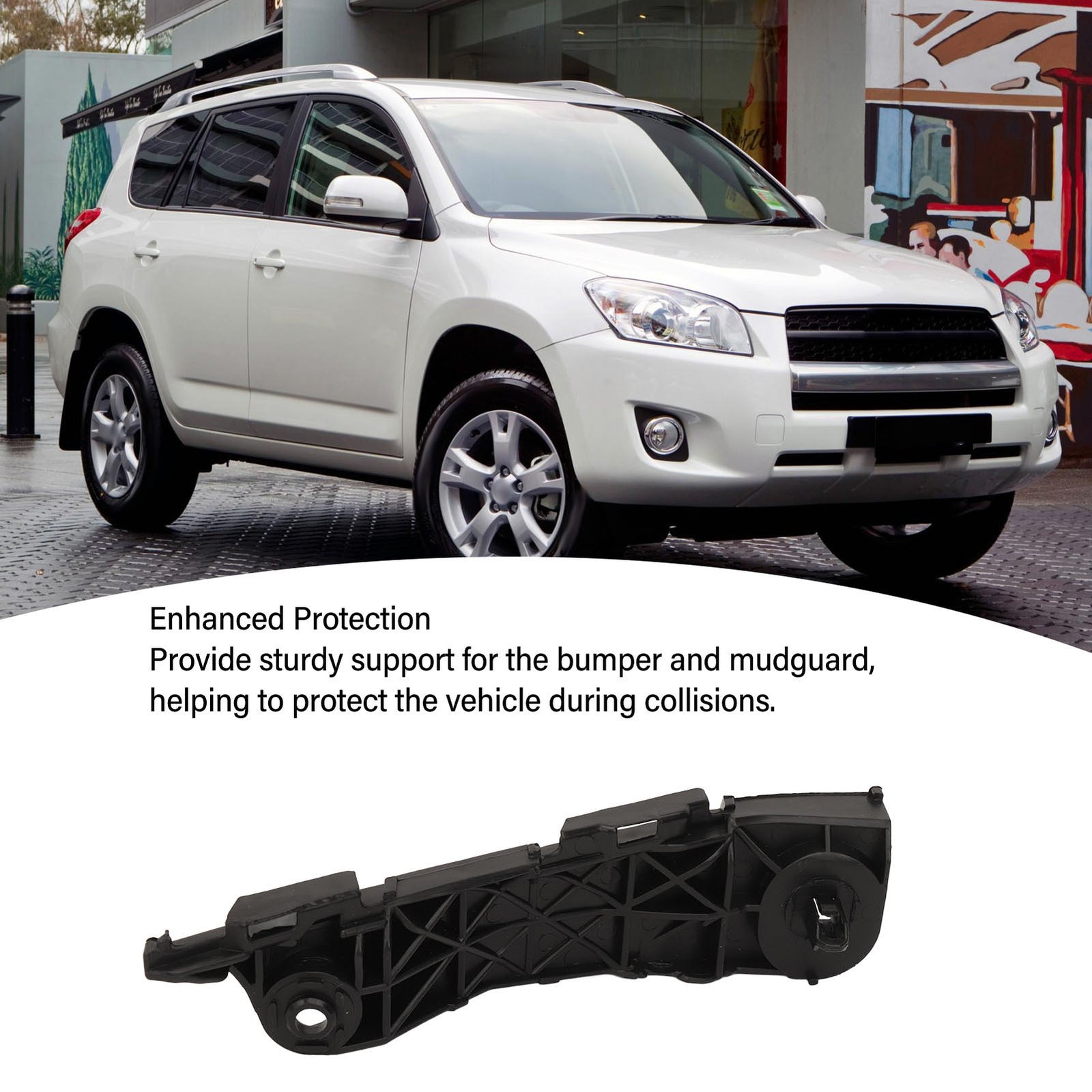 Front Side Bumper Mudguard Bracket Front Bumper Bracket Support Car For