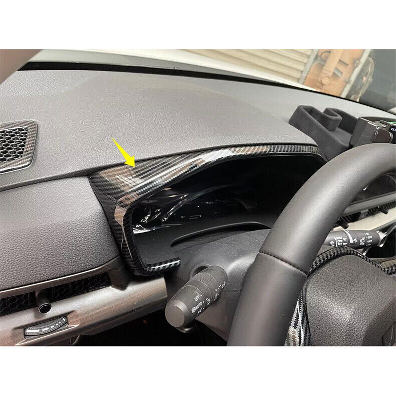 for Honda CR-V CRV 2023-2024 Carbon Fiber Instrusment Dashboard Frame Cover ABS
