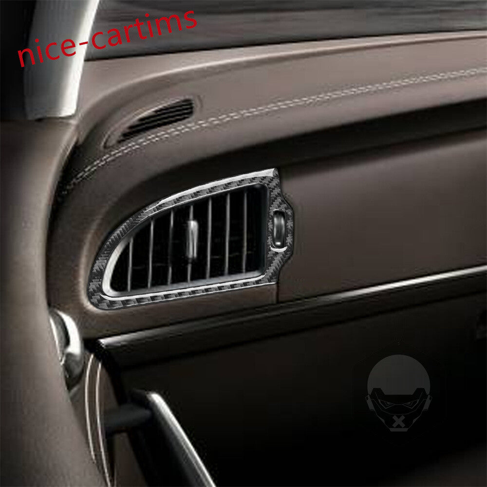 Kit for Kia Stinger 2019-2023 RHD Side Air Vent Outlet Panel Trim Carbon Fiber¡Á2