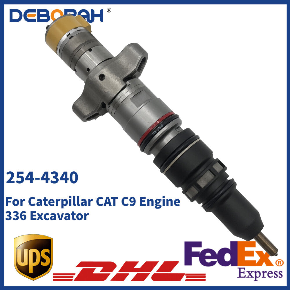 254-4340 Fuel Injector for Caterpillar C9 Engine 330D 336D 336DL 336DLN