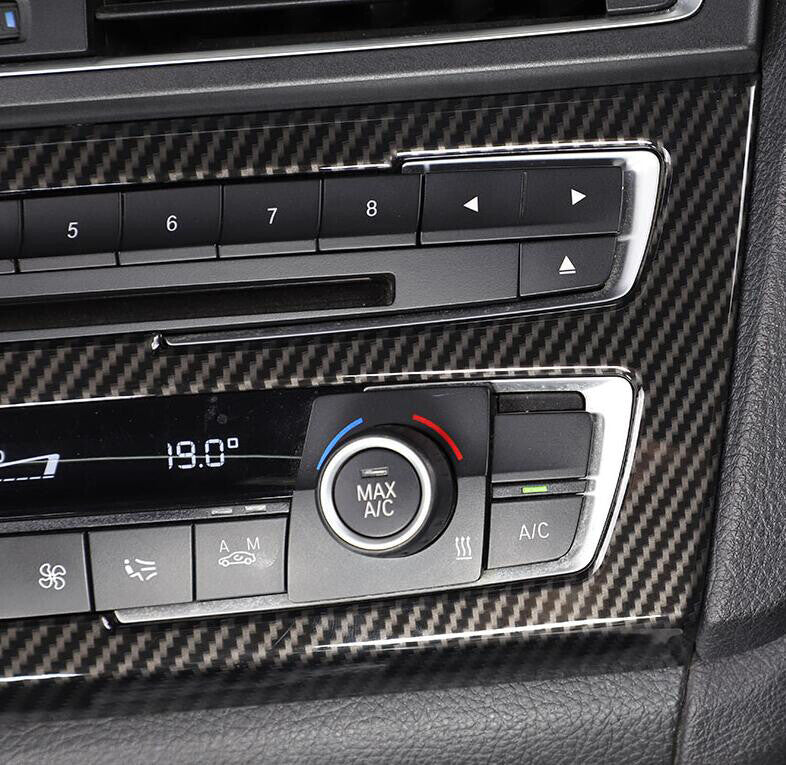 for BMW F20 F21 F22 F23 Carbon Fiber Style Air Conditioning switch Panel Trim
