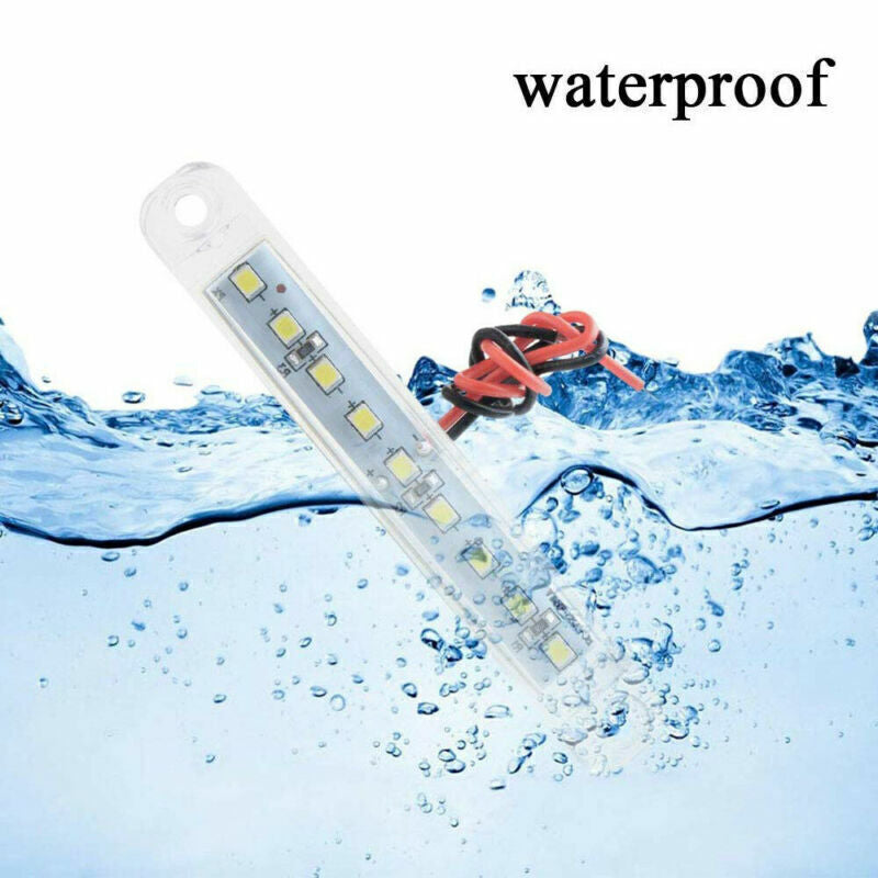 20x 4 Sealed Clear White 9 LED Side Marker Lights For Truck Trailer Lorry 12V