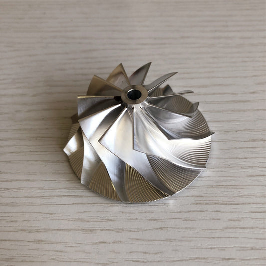 RHF4H 43.50/60.00 mm 11+0 Blade High-Performance Turbine Billet Compressor Wheel