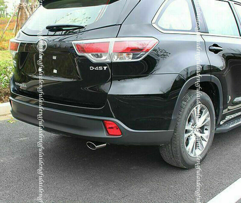 Silver Exhaust Muffler Tail Pipe Tip Tailpipe Trim for Toyota Highlander 2014-19