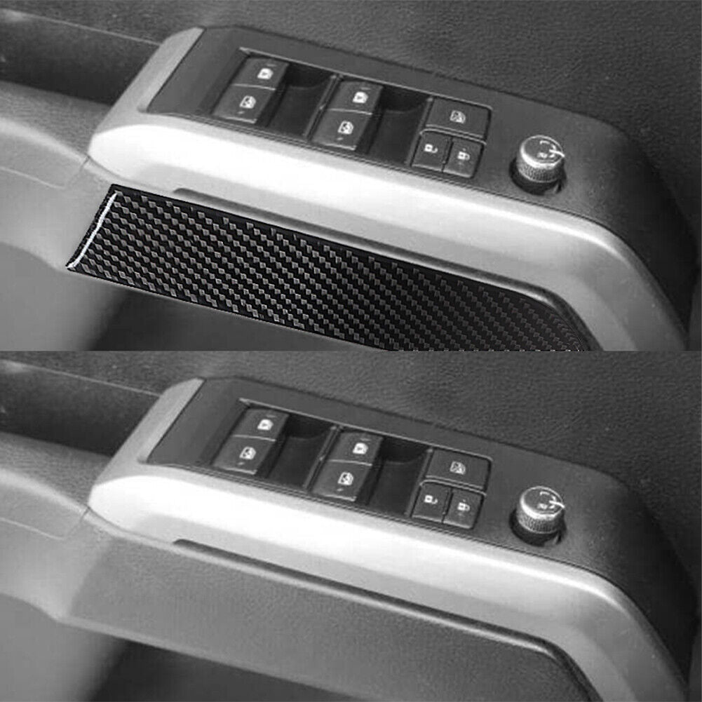 for Toyota Tacoma 2016-2022 Carbon Fiber Interior Front Door Trim