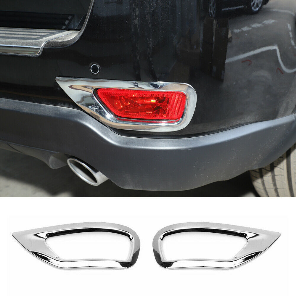 2011 Rear Fog Light Lamp Frame Decor Cover Trim for Jeep Grand Cherokee+ Chrome
