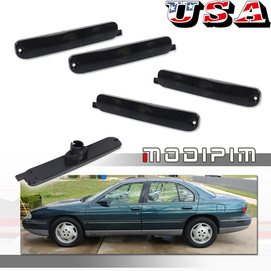 4-pack of smoked front and rear side markings for 95-01 for Chevrolet Lumina and 95-99 Monte Carlo.