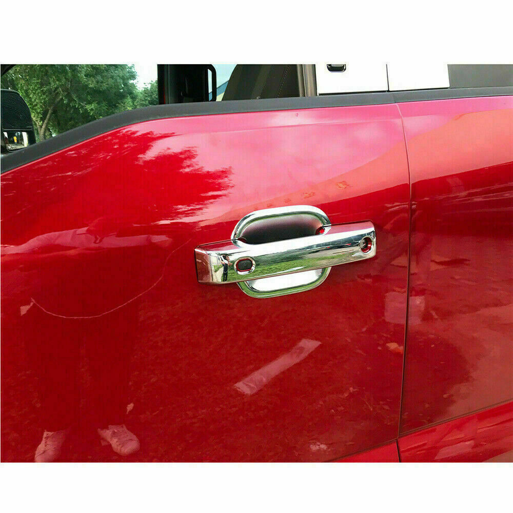 Chrome exterior door handle decor cover trim  for ford  F150 4Dr 2021+ accessories