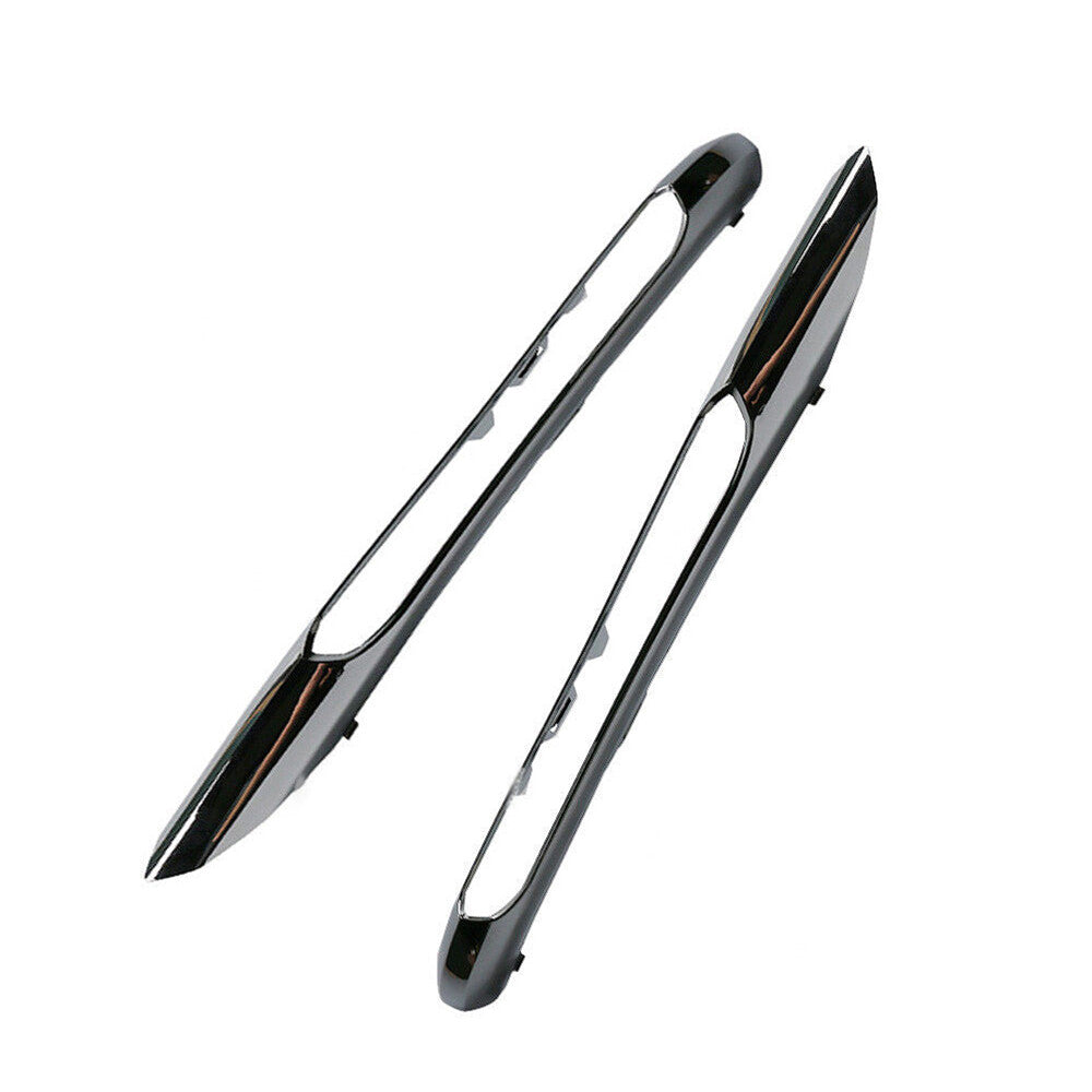 Pair Front Bumper Fog Light Grille Trim Chrome for 2012-14 for Mercedes C-Class W204