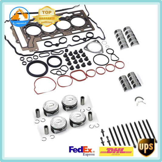 Overhaul Rebuild Pistons Kit for Mini Cooper S JCW R55 R56 R57 N14B16 1.6 Engine