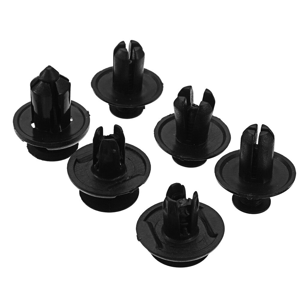 Hybrid car bumper fender trim panel retainer rivet push clip for Ford
