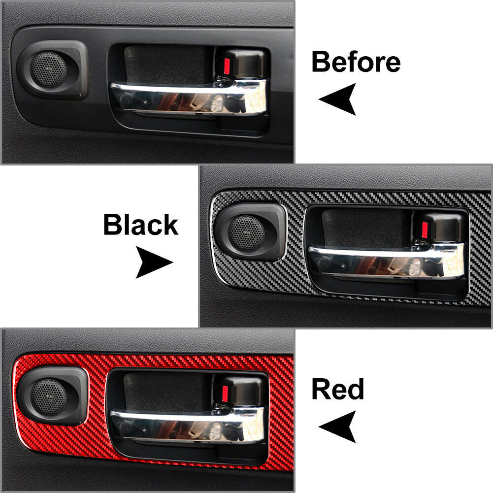 RHD Carbon Fiber Inner Handle Frame Trim Fit for Toyota Tundra 2014-2021 2015 16